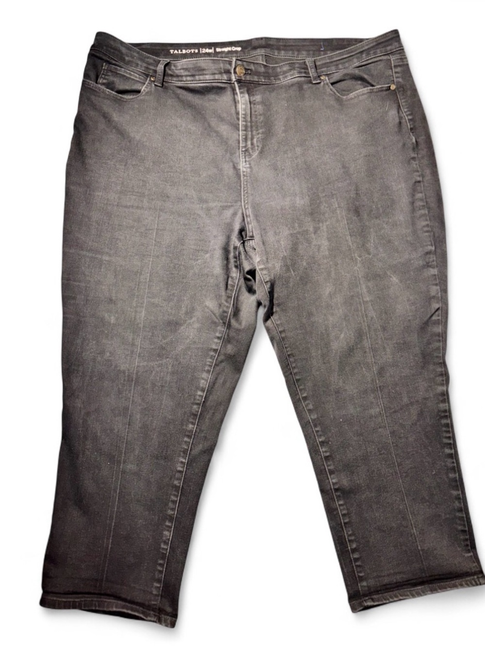 Talbots Women's Black Straight Crop Jeans